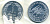 Центрально-Африканские штаты 1 франк 1974 пробник, ESSAI KM E2 алюминий UNC 5010-735