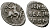 Великое Княжество Московское денга 1535-1547 Иван IV Васильевич, Тверской монетный двор, 0,34 грамм ГиК №67 серебро    262-1339