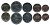 Свазиленд лот из 5 монет 2011 5, 10, 20, 50 центов, 1 лилангени UNC M77-04