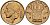 БЕЛЬГИЯ 50 САНТИМОВ 1988 BELGIQUE KM 148.1 бронза 4528-925