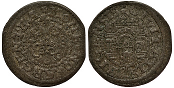 Рига 1 шиллинг (шеляг) 1578 свободный город (1562-1581), вес 1,12 гр. Neumann 9 серебро 1516-542