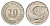 Сингапур 20 центов 1979 голубой марлин, тунец KM 4 медно-никель UNC 4401-327