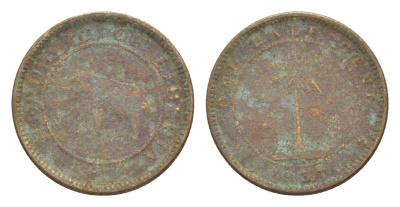 Либерия 1/2 цента 1937 KM 10 латунь 4614-921