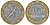 Франция 10 франков 1991 тип гений Бастилии KM 964.1, Le Frank 375.6 биметалл 45-925