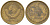 СССР 1 копейка 1984 Y 126a, Schon 75a латунь 4613-558