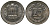 Индия 25 пайс 1984 ромб - Бомбей KM 49.1 медно-никель aUNC 4189-719