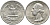 США 25 центов (квотер) 1964 Вашингтон KM 164 серебро 113-521