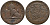 БЕЛЬГИЯ 2 САНТИМА 1833 BELGES KM 4.1 медь 95-716