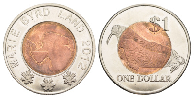 Земля Мэри Бэрд 1 доллар 2012 биметалл BU 4645-431