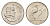 ЮАР 5 центов 1965 Ян ван Рибек (1619-1677), Suid Africa, легенда на африкаанс, райский журавль KM 67.2 никель UNC 4621-238