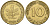 ФРГ 10 пфеннигов 1967 F J. 383, KM 108 сталь плакированная латунью 540-733