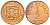 Гернси 1/2 пенни 1971 Елизавета II (1952-2022), герб KM 20 бронза  UNC  220-1212