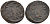 РОССИЯ ПОЛУШКА 1718-1722 ВЕС 0,83 ГР. медь 633-242