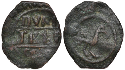 Тверское княжество пуло тип XX 260 b 24 медь 00-813-67