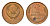 СССР 1 копейка 1986 Y 126a латунь UNC 4639-637