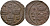 Швеция 1/4 эре 16хх Кристина (1632-1654) медь 4168-114