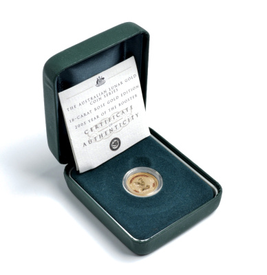 Австралия 15 долларов 2005 год петуха золото UNC 2-5-2-03