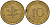 ФРГ 10 пфеннигов 1990 J KM 108, J.383 сталь плакированная латунью 4681-1156