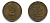 ФРГ 2 пфеннига 1970 J KM 106a, J.381a сталь плакированная медью 3999-1137
