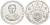 Россия медаль ND Иоанн VI (1740-1741), серия "Правители России", 23 мм, 6,28 гр серебро UNC AUC3-6-46