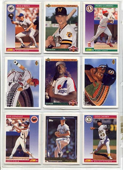 США КАРТОЧКИ БЕЙСБОЛЬНЫЕ 9 штук разных 7501-2