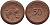 Саксония 50 пфеннигов 1921 виноград и лопата J. N 54 фарфор 1094-5-45
