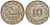 Мальта 10 центов 1972 баржа Великого магистра KM 11 медно-никель 4137-826