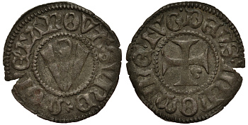 Передняя Померания, Штральзунд 1 виттен 1515 городской чекан, вес 0,65 гр. серебро 1516-944