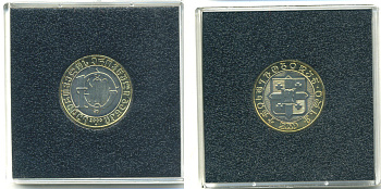 ГРУЗИЯ 10 ЛАРИ 2000 2000 ЛЕТ ОТ РОЖДЕСТВА ХРИСТОВА, В ОРИГИНАЛЬНОЙ ПЛАСТИКОВОЙ УПАКОВКЕ KM биметалл BUNC 6-3-1-13