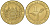 Казино Монте-Карло в Монако 1 франк ND (2001-2002) вес 9,99 гр, диаметр 28 мм TC 492615 латунь 92-133