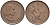 ЮАР 1 цент 1966 Ян ван Рибек (1619-1677), Suid Africa, легенда на африкаанс, капские воробьи KM 65.2 бронза 4594-133