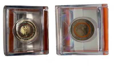 ФРГ 5 евро 2018 A, D, F, G, J субтропическая зона земли, полный комплект монетных дворов, в оригинальной упаковке KM 370 биметалл  PROOF  1-3-1-05