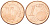 КИПР 1 ЕВРОЦЕНТ 2009 ДВА МУФЛОНА KM 78 сталь плакированная медью UNC 105-321