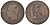 Франция 5 сантимов 1854 А, Наполеон III (1852-1870) KM 777.1, Le Franc 116.8 бронза 4121-1254