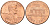 США 1 цент 1999 D, Авраам Линкольн KM 201b цинк плакированный медью UNC 187-749