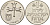 Израиль 1 лира 1979 JE5739, без звезды Давида KM 47.1 медно-никель 4364-4425