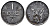 НОРВЕГИЯ 1 ЭРЕ 1942 ХОКОН VII (1905-1957) KM 387 железо 211-812