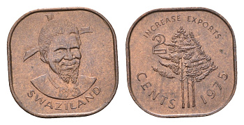 Свазиленд 2 цента 1975 ФАО - Повышайте экспорт KM 22 бронза UNC 4164-834