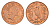 Остров Мэн 1 пенни 1985 Елизавета II (1952-2022) KM 143 бронза UNC 4647-151