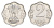 Индия 2 пайса 1968 монетный двор Ромб KM 13.5 алюминий UNC 4649-354