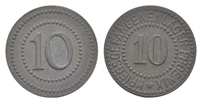 Херде 10 пфеннигов ND лагерный жетон Men05 11722.4, Men18 14670.4 цинк 1528-513
