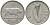 ИРЛАНДИЯ 1 ШИЛЛИНГ 1964 БЫК KM 14а медно-никель 28-831