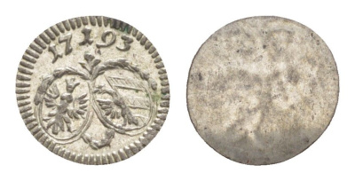 Нюрнберг 1 пфенниг 1793 Kellner 404 серебро UNC 1529-545