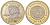 Япония 500 йен 2012 Yr. 24, серия 47 префектур Японии - Оита Y 193 биметалл UNC 106-1117