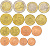 АВСТРИЯ ЕВРОНАБОР ИЗ 8 МОНЕТ 2011 1, 2, 5, 10, 20, 50 ЕВРОЦЕНТОВ, 1 И 2 ЕВРО UNC 183-511
