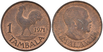 Малави 1 тамбала 1971 KM 7 бронза 4174-968
