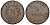 Французская осада Антверпена (Нидерланды) 5 сантимов 1814 V, монограмма Наполеона KM 2.2 медь 503-623