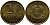 ГДР 20 пфеннигов 1969 А, первый год KM 11 латунь UNC 4395-651