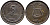 Израиль 5 прута 1949 JE 5709, без жемчужины KM 10 бронза 4390-625