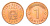 Латвия 1 сантим 2008 KM 15 сталь плакированная медью UNC 4689-913